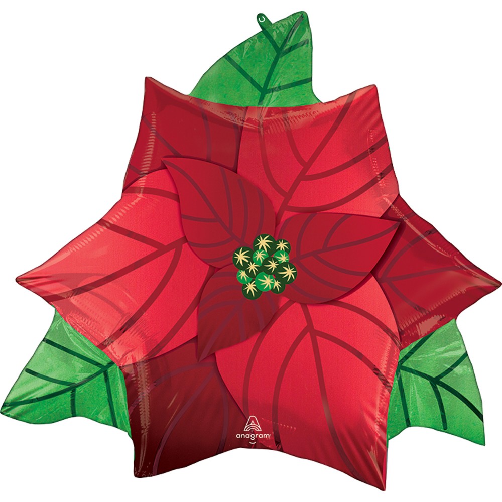 Weihnachten Weihnachtsstern Folienballon 66 cm