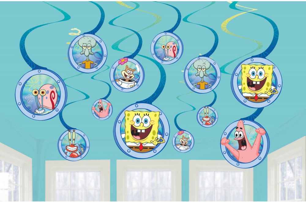 SpongeBob Schwammkopf Laugh Bänderdekoration 12-teiliges Set