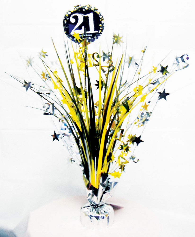 Geburtstag Happy Birthday Gold 21 Tischdekoration 45,7 cm
