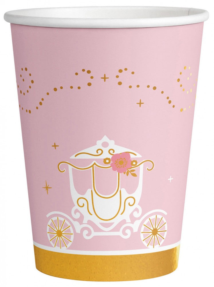 Prinzessin Swan Pappbecher 8 Stk 250 ml