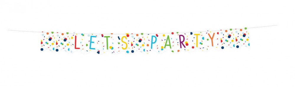 Party Colorful Konfetti Wimpelkette 1,85 m