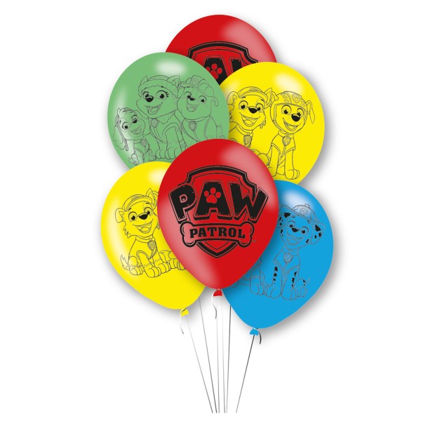 Paw Patrol Color Paws Ballon, 6-teiliges Set 11 Zoll (27,5 cm)