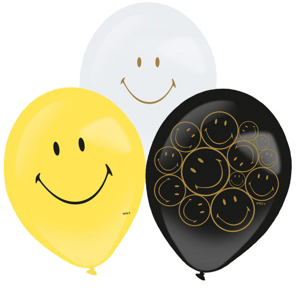 Emoji Smiley Originals Ballon 6 Stk 11 Zoll (27,5 cm)