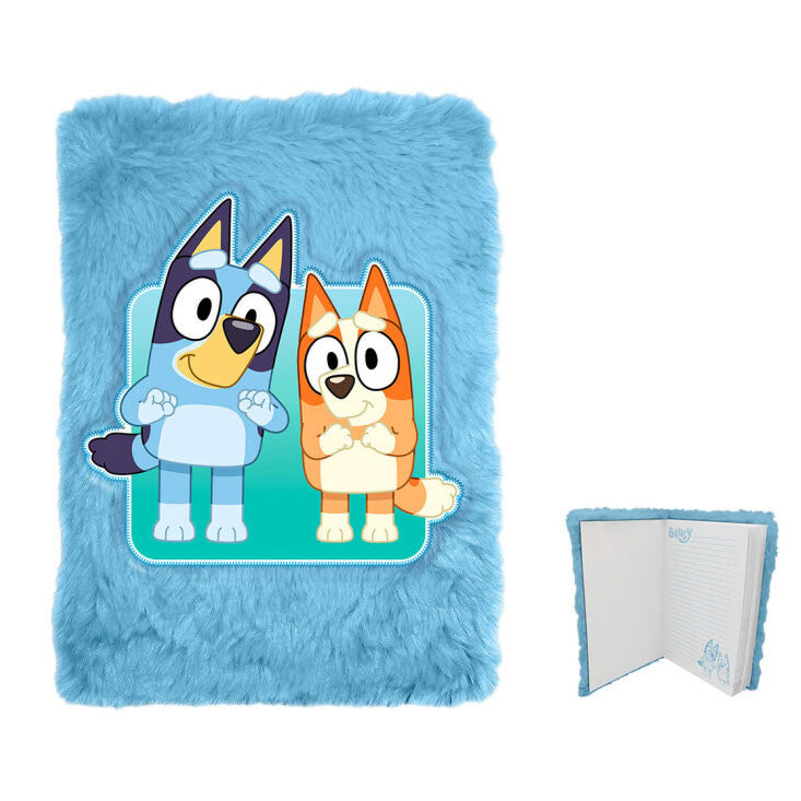 Bluey Life Plüsch A5 Notizbuch, Notizheft