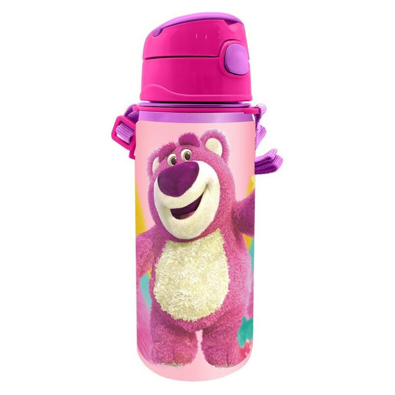 Disney Toy Story Lotso Aluminium Strohalmflasche mit Haken 600 ml
