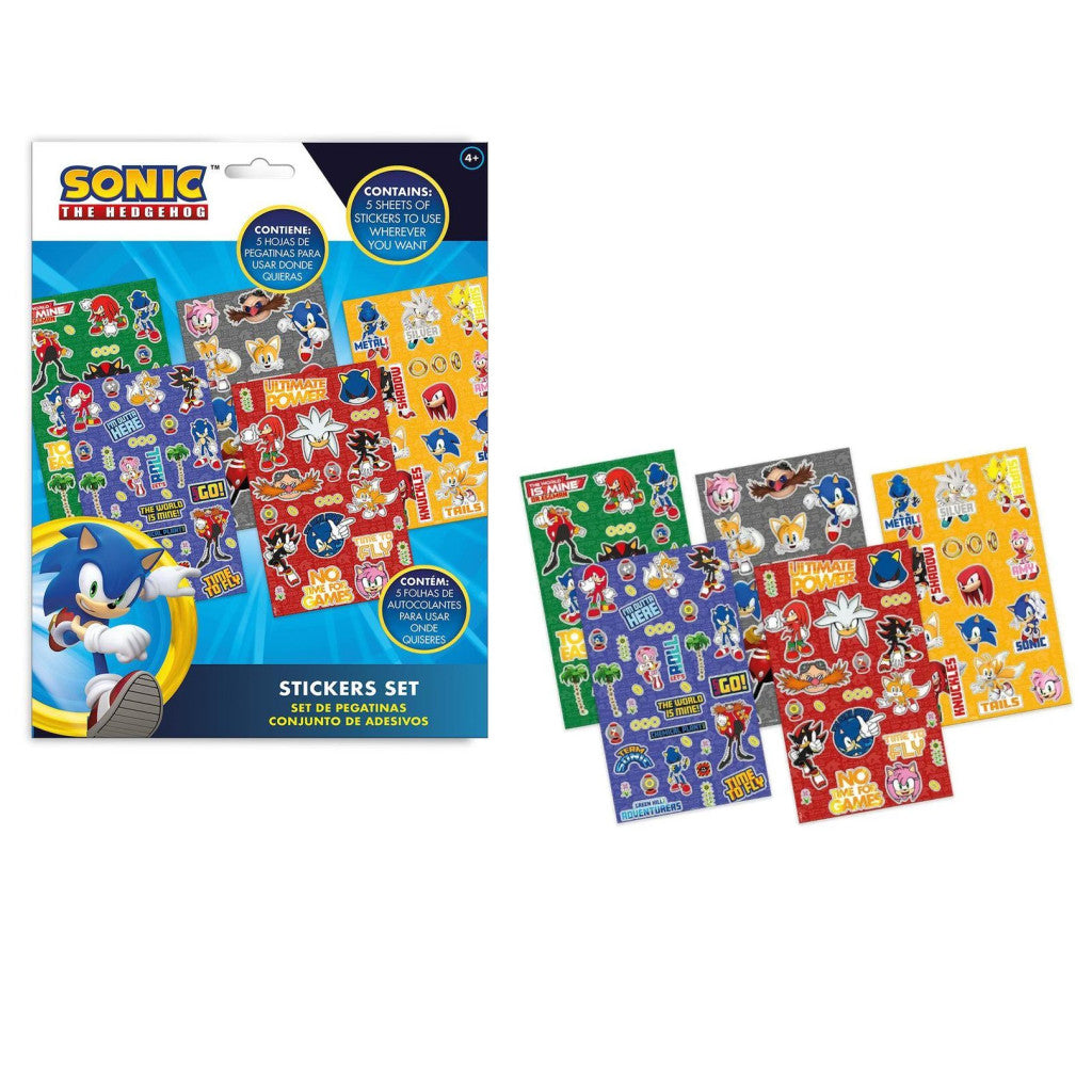 Sonic the Hedgehog Outta Here Aufkleber Set 5 Blätter