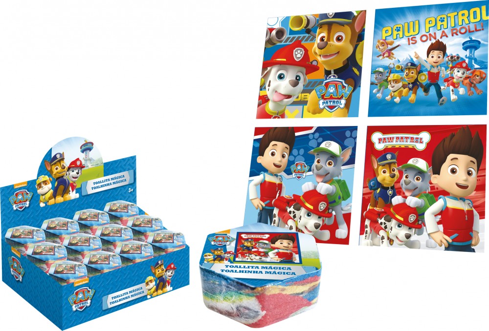 Paw Patrol Magisches Handtuch Gesichtstuch, Handtuch 30x30cm