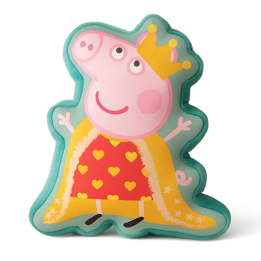 Peppa Wutz Queen Dekokissen 35 cm Velours