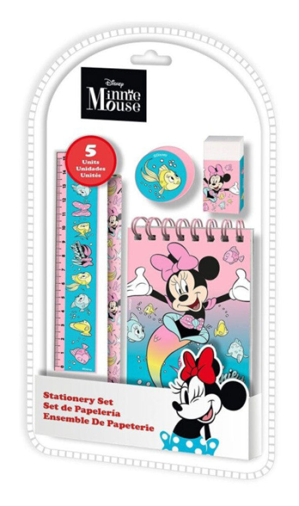Disney Minnie Mermaid Schreibwarenset 5 Stk