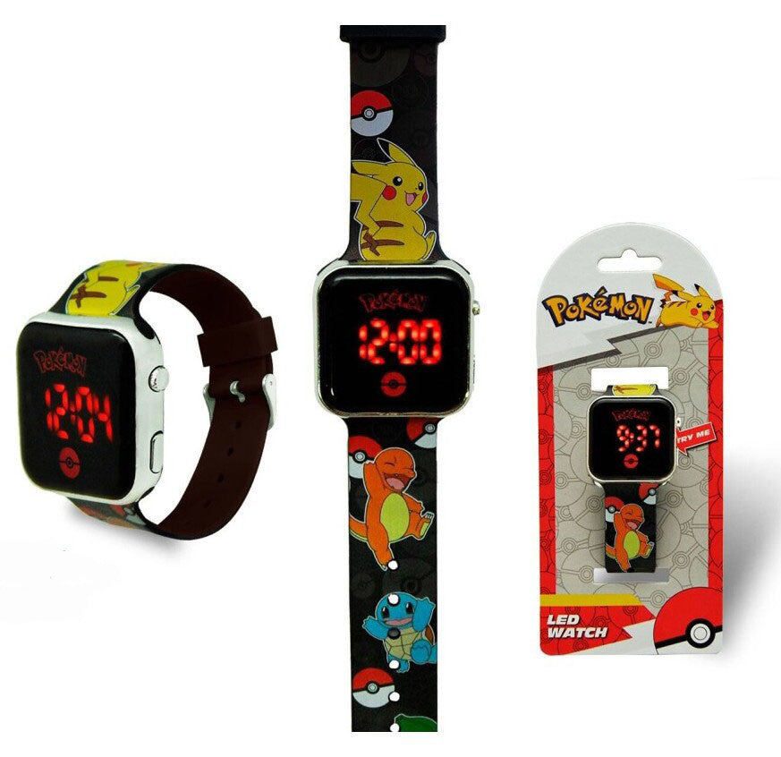 Pokémon Elements digitale LED-Uhr