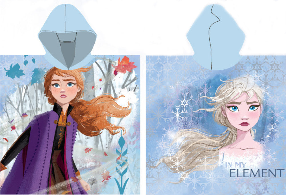 Disney Eiskönigin Element Strandtuch-Poncho 55x110 cm (Schnelltrocknend)