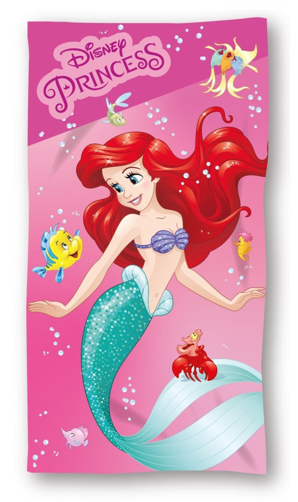 Disney Prinzessin Sparkling Mermaid Badehandtuch, Strandtuch 70x140cm (Fast Dry)