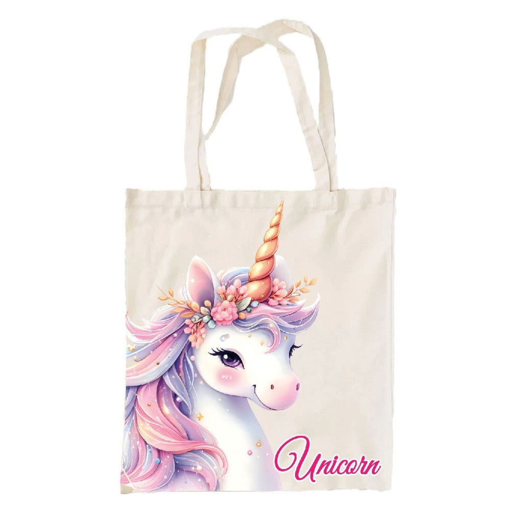 Einhorn Mystic Leinentasche, Einkaufstasche 44 cm