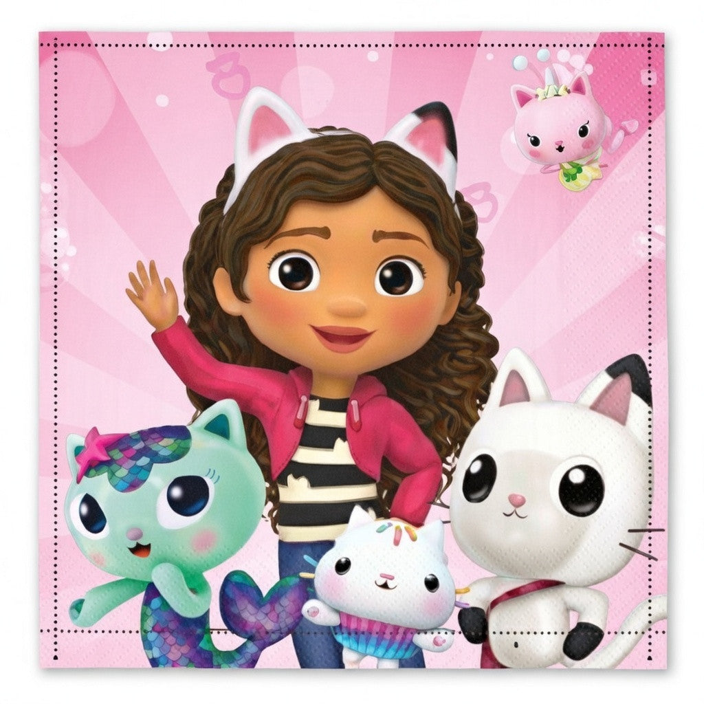 Gabby's Dollhouse Cat World Handtuch, Waschlappen, Handtuch 30x30cm