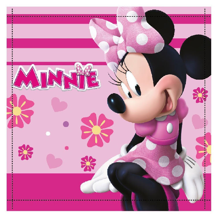 Disney Minnie Sweet Bow Handtuch, Gesichtstuch, Handtuch 30x30cm