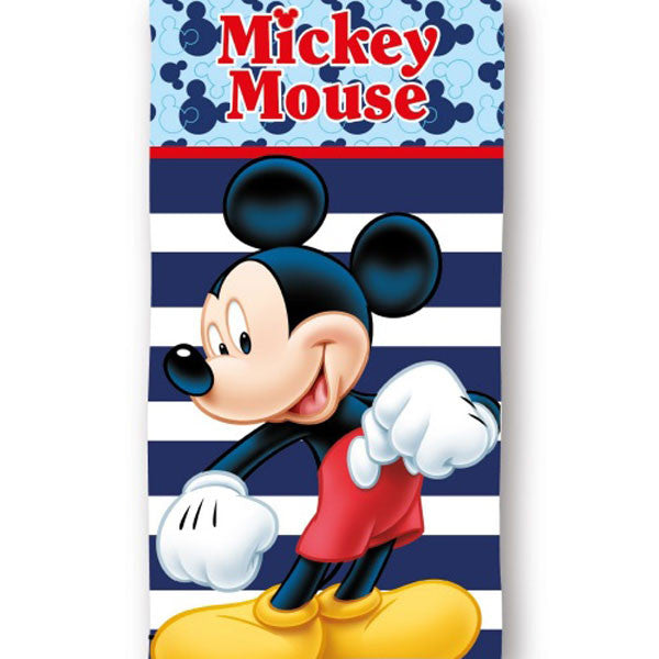 Disney Mickey Fun Stripe Badetuch, Strandtuch 70x140cm (Fast Dry)