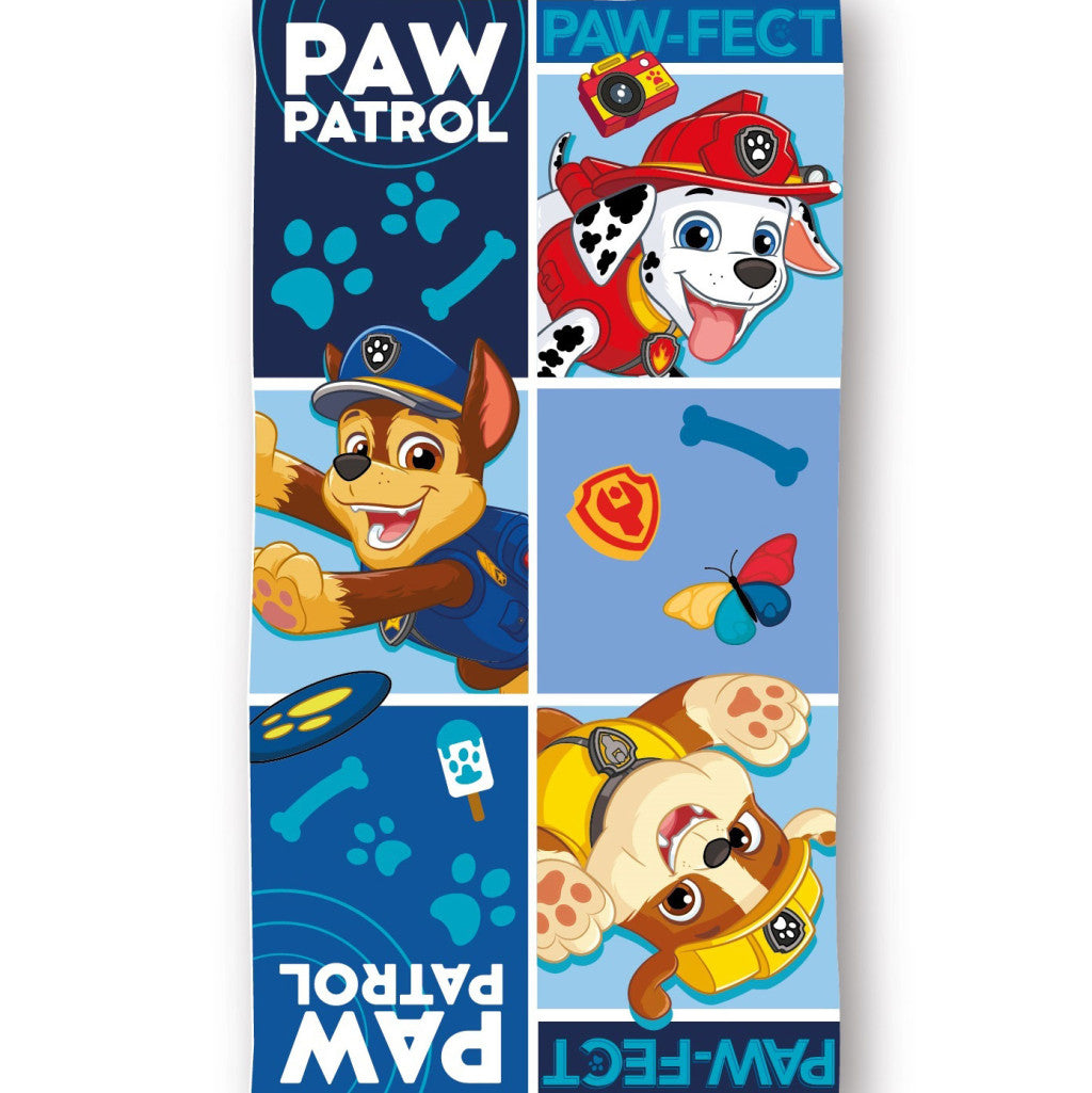 Paw Patrol Paw-fect Badetuch, Strandtuch 70x140cm (Fast Dry)