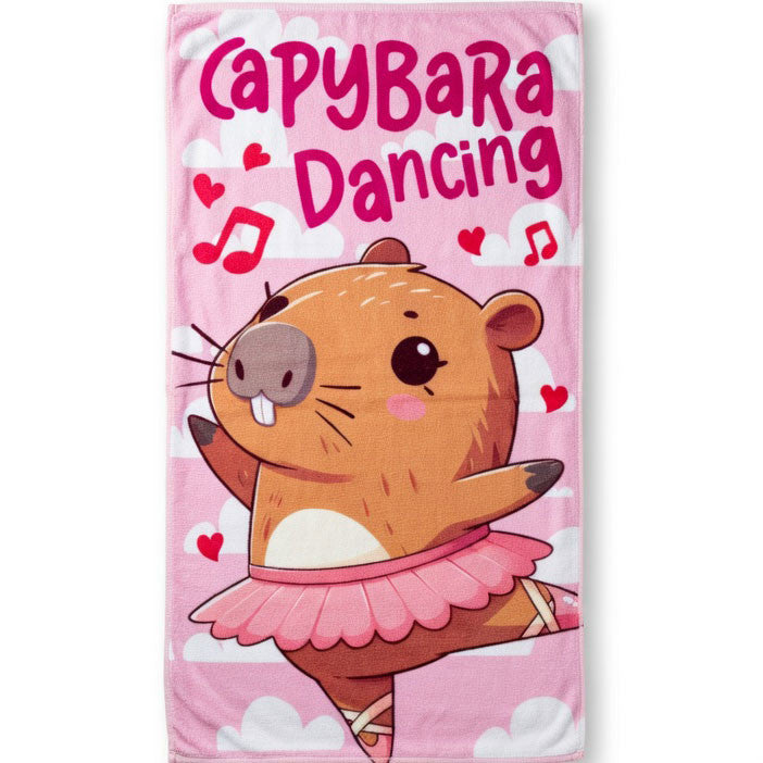 Capybara Dancing Badehandtuch, Strandtuch 70x140cm (Fast Dry)
