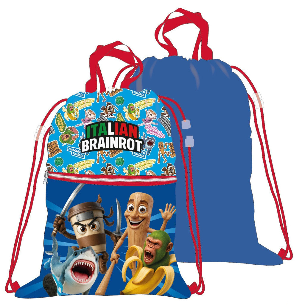 Brainrot Italian Deluxe Sporttasche, Turnbeutel 45 cm