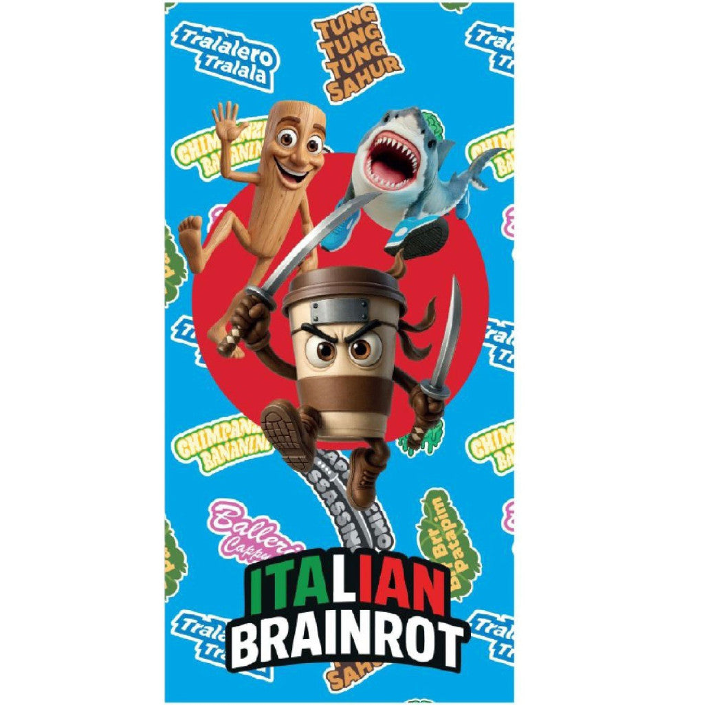Brainrot Meme Madness Badetuch, Strandtuch 70x140cm (Schnell trocknend)