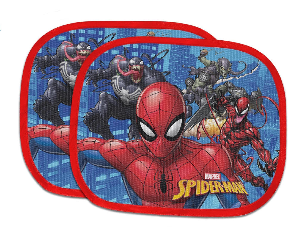 Spiderman Enemies Sonnenschutz für Fenster 2er-Set