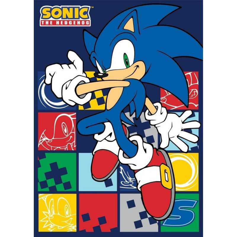 Sonic the Hedgehog Blue Blur Polar Fleece Decke 100x140cm