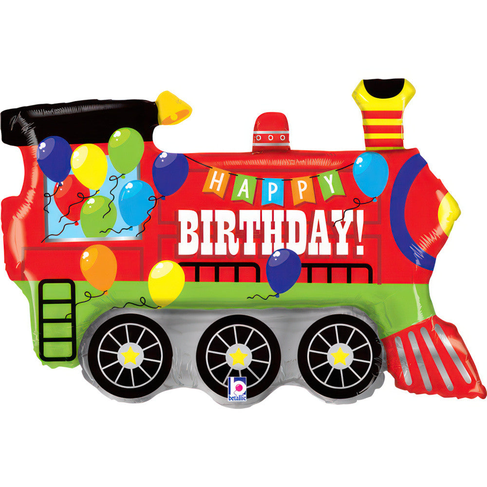 Geburtstag Train Happy Birthday Folienballon 84 cm