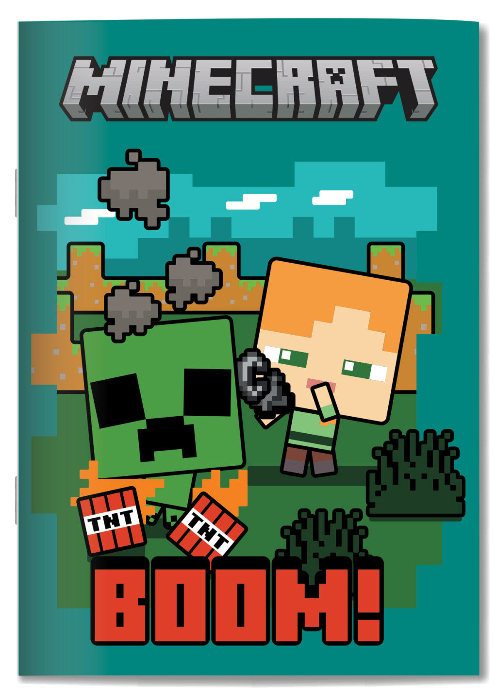 Minecraft Boom B/5 liniertes Notizbuch 40 Blatt