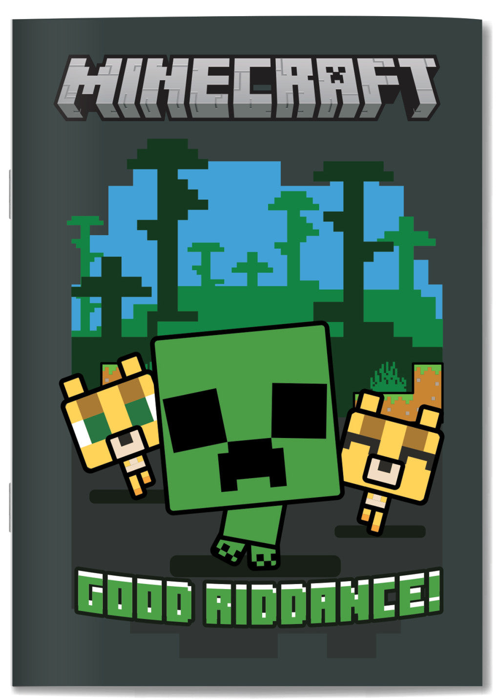 Minecraft Good Riddance B/5 linierter Block, 40 Blatt