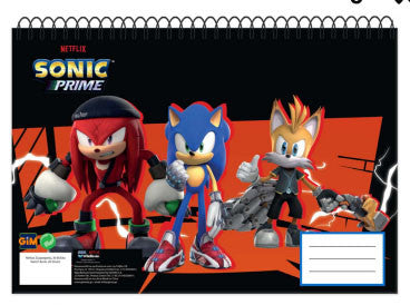 Sonic the Hedgehog Get Me Sonic the Hedgehog A/4 Spiral-Skizzenbuch, 30 Blätter