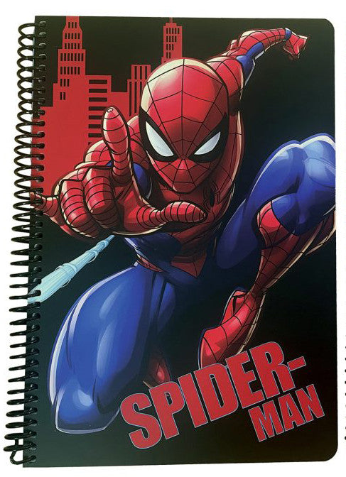 Spiderman Sense B/5 liniert Spiralnotizbuch mit 70 Blatt