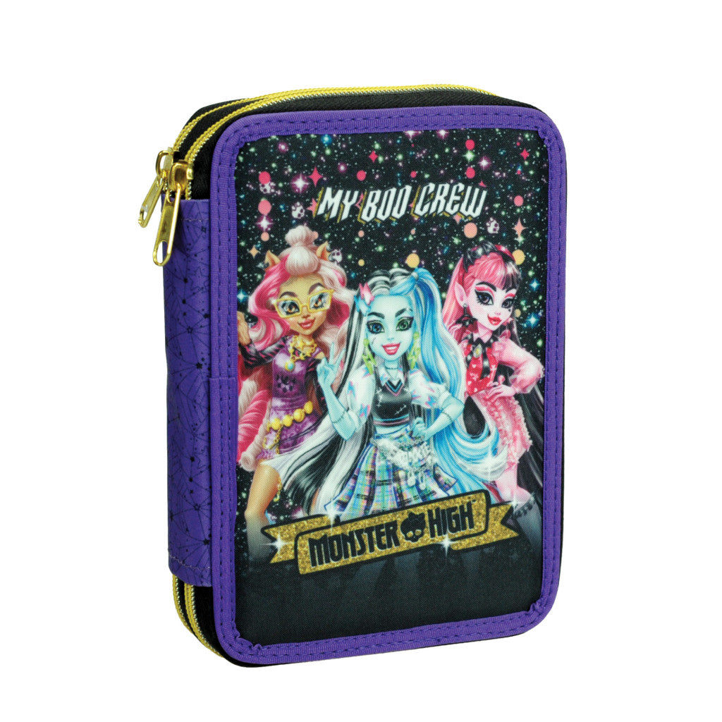 Monster High Crew gefülltes 2-stöckiges Federmäppchen