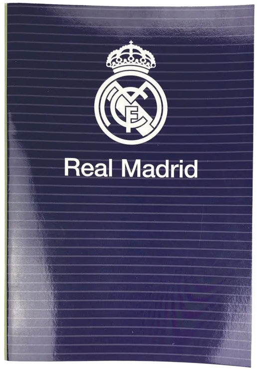 Real Madrid Blue B/5 liniertes Notizbuch 40 Blatt