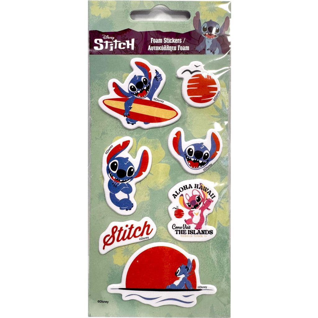 Disney Lilo und Stitch The Islands puffiger Schaumstoffaufklebersatz