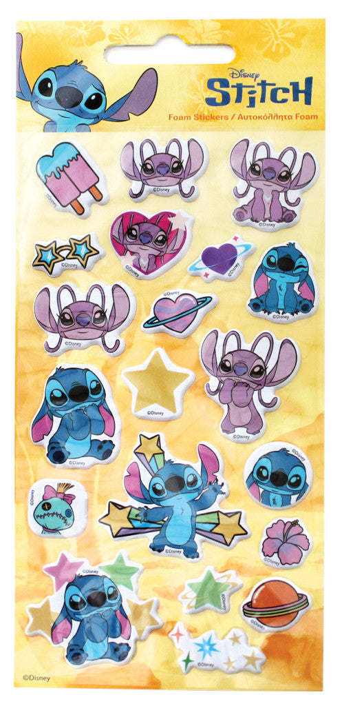 Disney Lilo und Stitch Universe puffiger Schaumstoff-Aufklebersatz