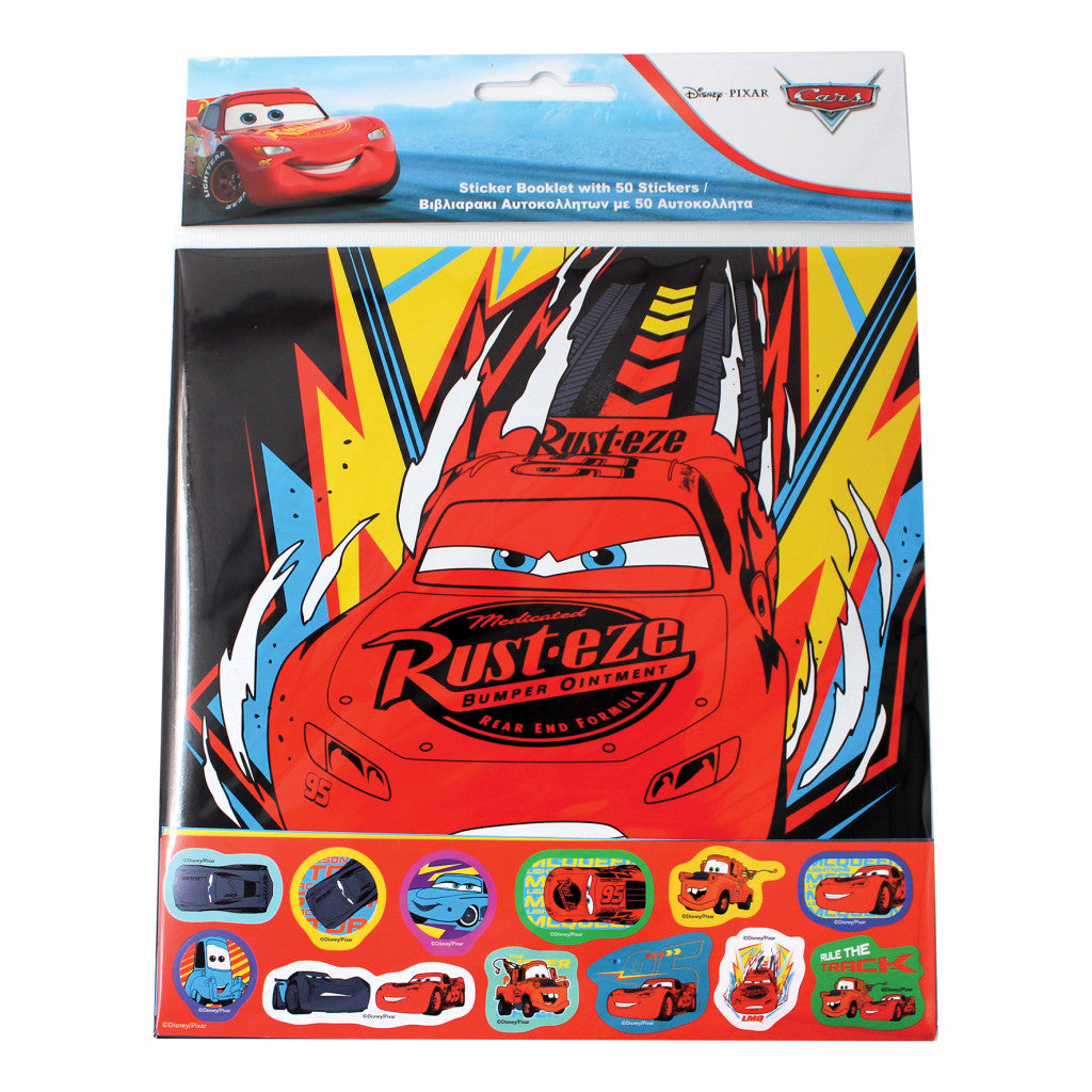 Disney Cars Ready Stickeralbum mit 50 Stickern