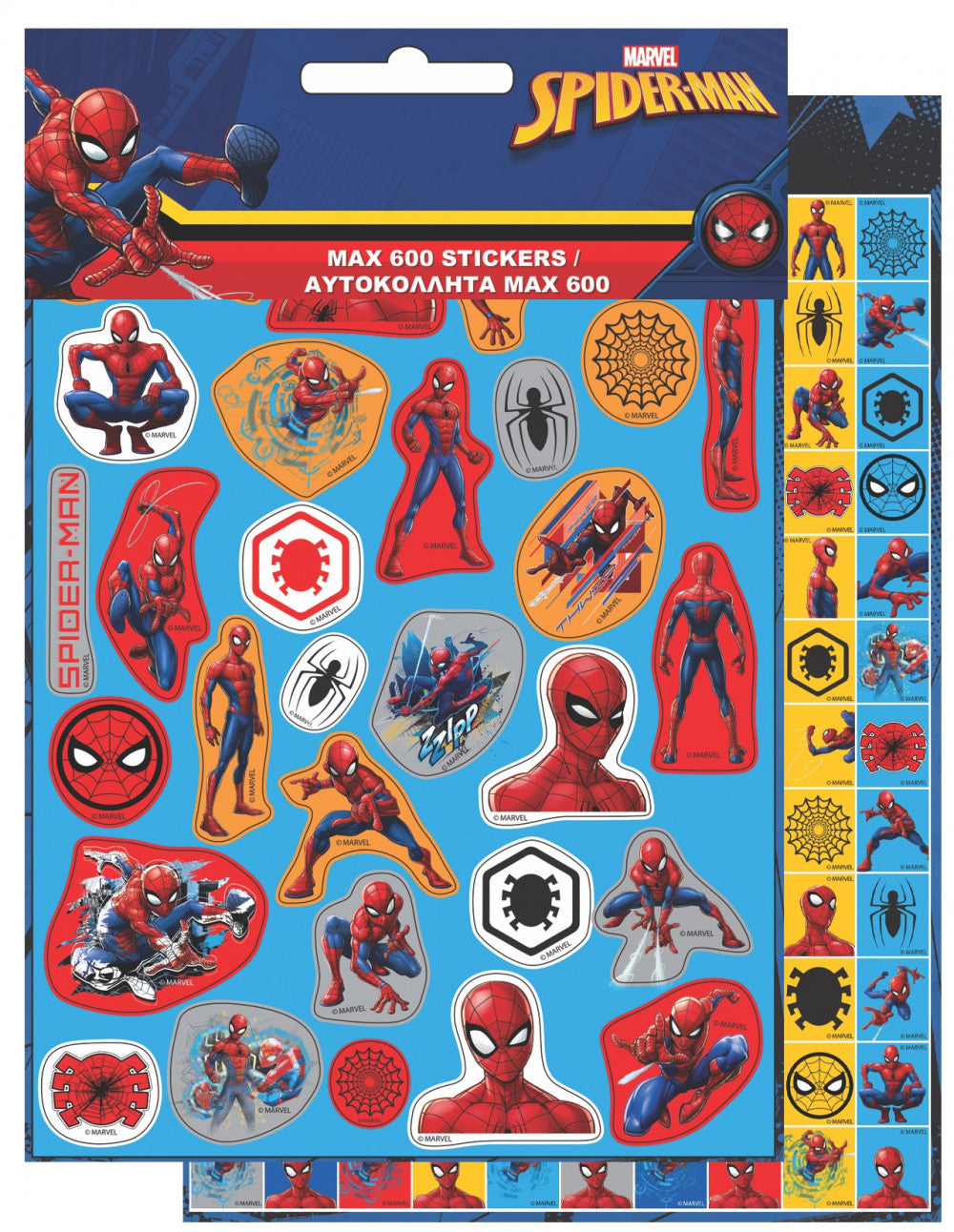 Spiderman Dark 600-teiliger Aufklebersatz