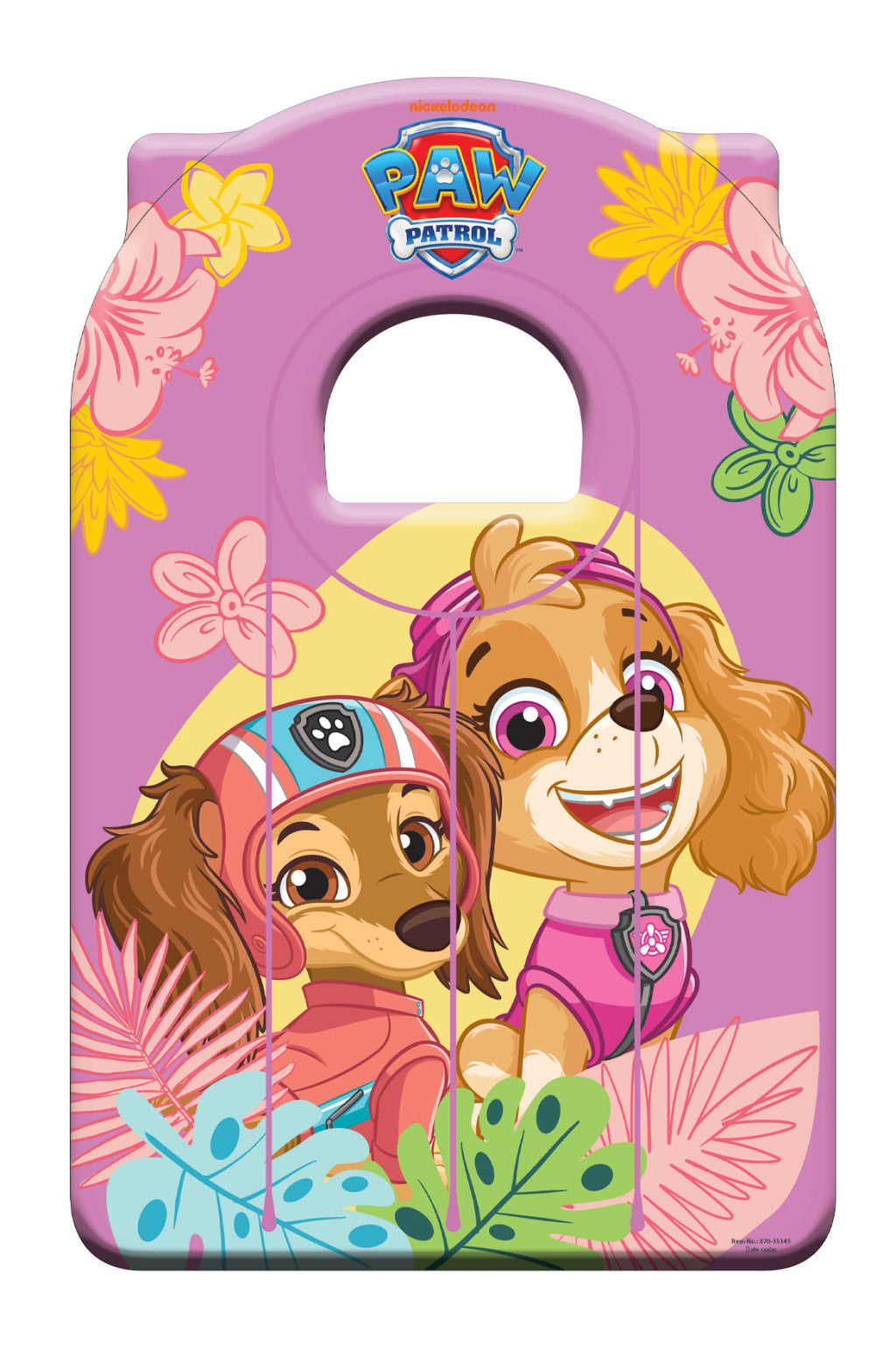 Paw Patrol Tropical Fun aufblasbare Matratze 67x43 cm