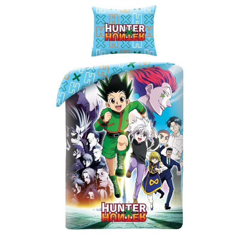 Hunter X Hunter Light and Shadow Bettwäsche Set 140×200cm, 70×90 cm Mikrofaser