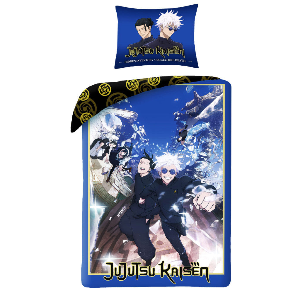 Jujutsu Kaisen Blue Energy Bettwäsche 140×200cm, 70x90 cm Mikrofaser