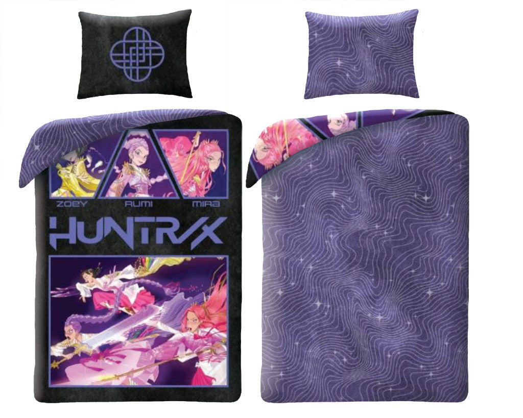 K-pop Demon Hunters Honmoon wendebettwäsche 140×200 cm, 70×90 cm Mikrofaser