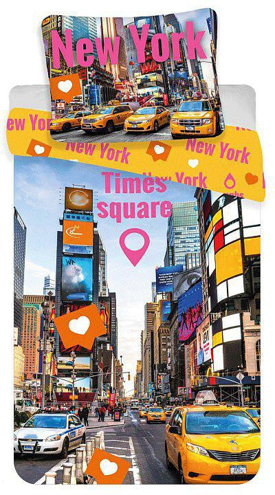 Reise Times Square New York Bettwäsche-Set 140×200cm, 70×90 cm
