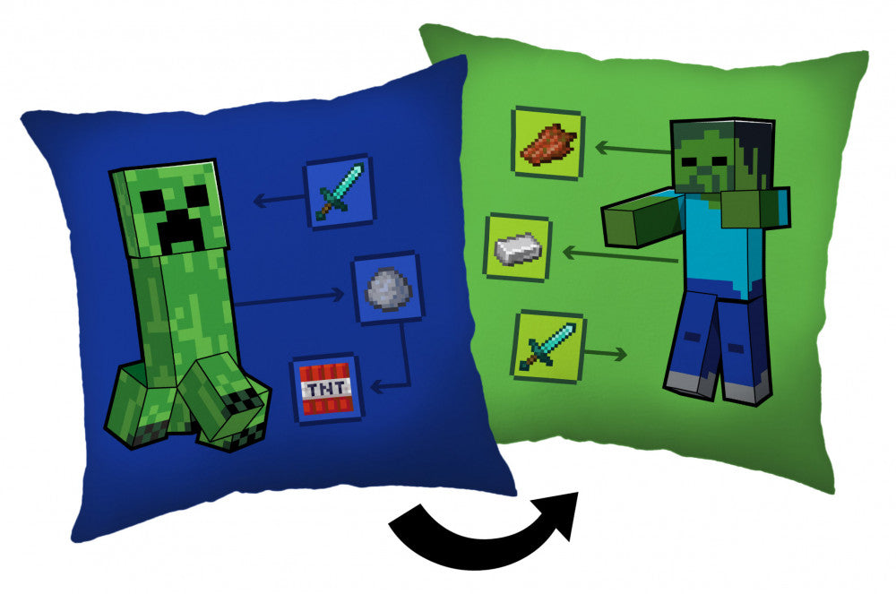 Minecraft How to Creeper dekoratives Kissen 40*40 cm