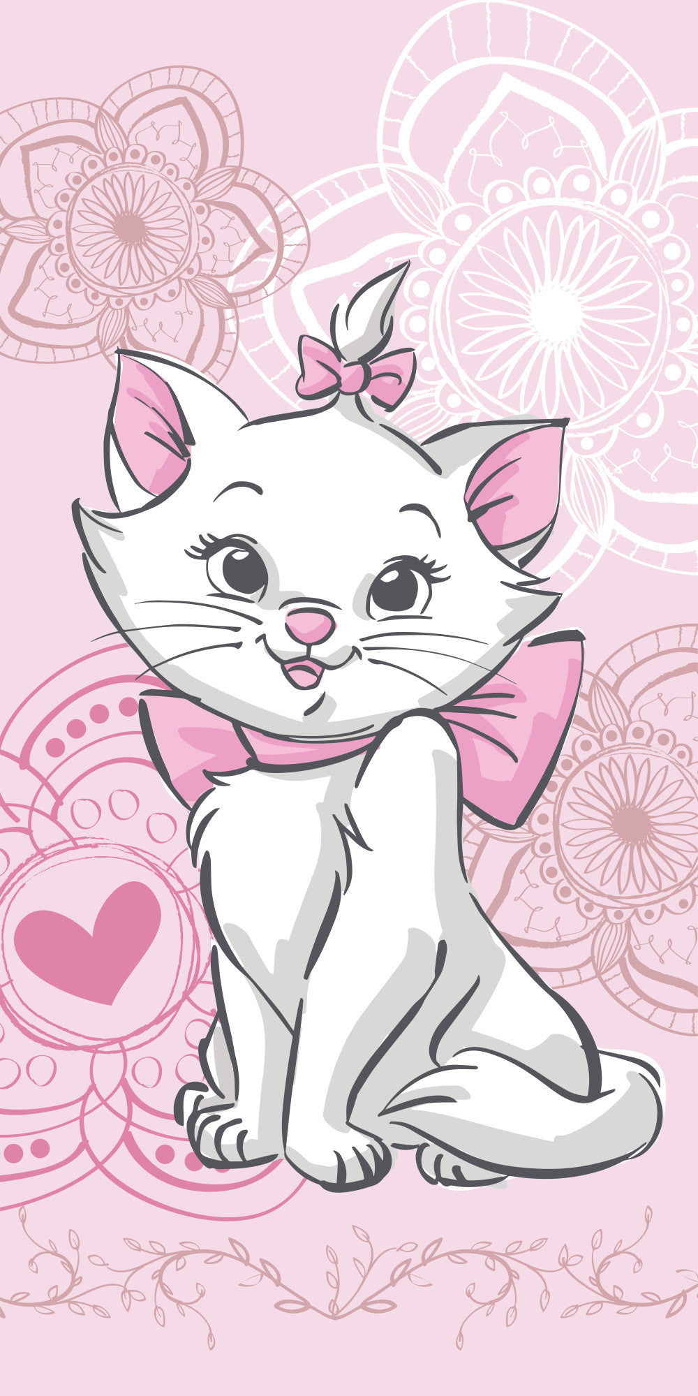 Disney Marie Aristocat Badehandtuch, Strandtuch 70x140cm