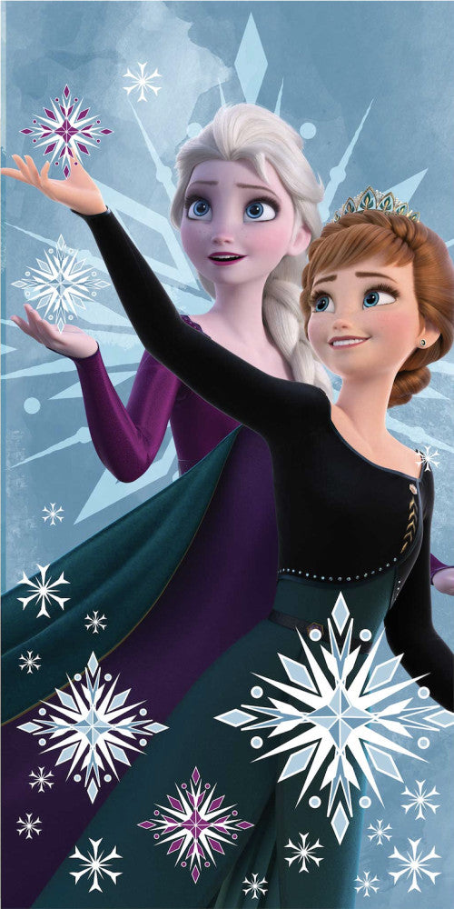 Disney Eiskönigin Snowflake Badetuch, Strandtuch 70x140cm