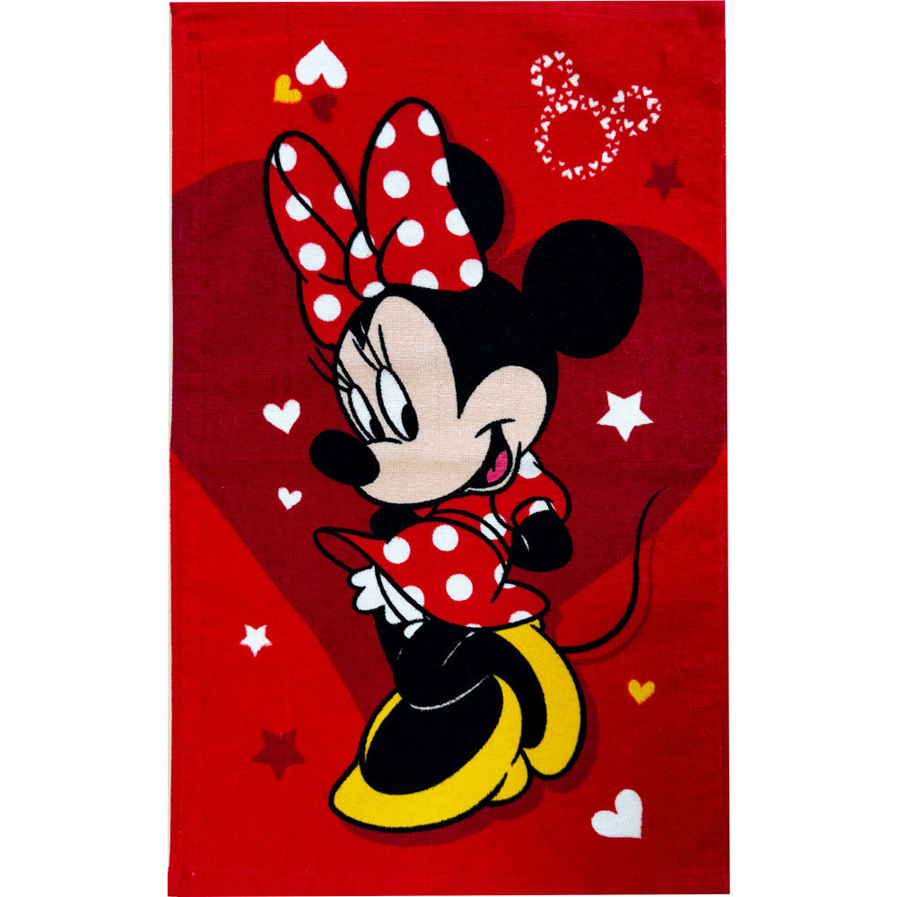 Disney Minnie Pretty in red Handtuch, Gesichtstuch, Handtuch 30x50cm