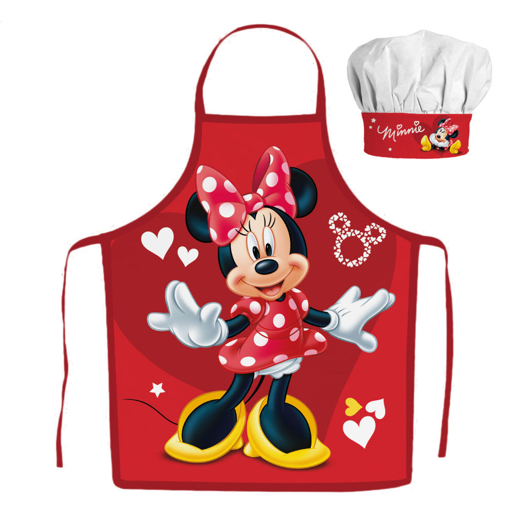 Disney Minnie Red Hearts 2-teilige Kinderschürze Set