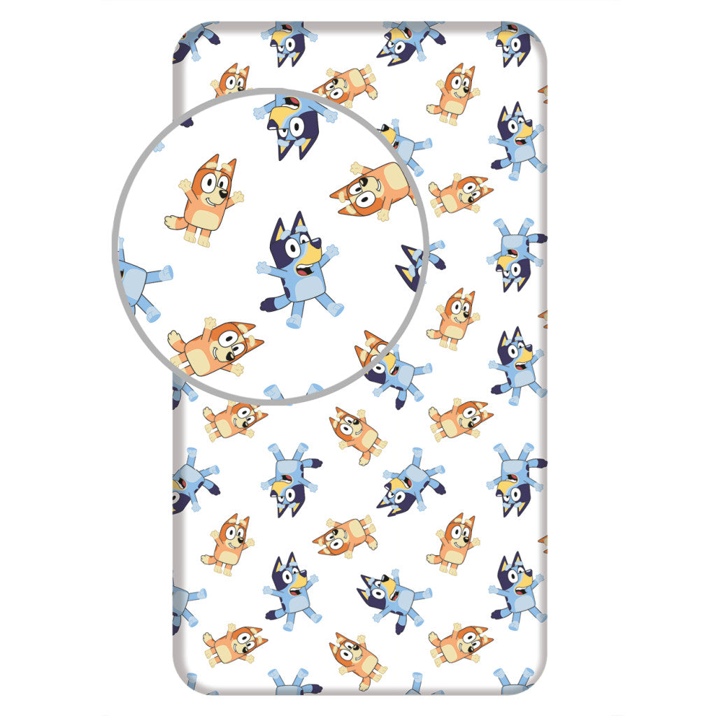Bluey Bingo Spannbettlaken 90x200 cm
