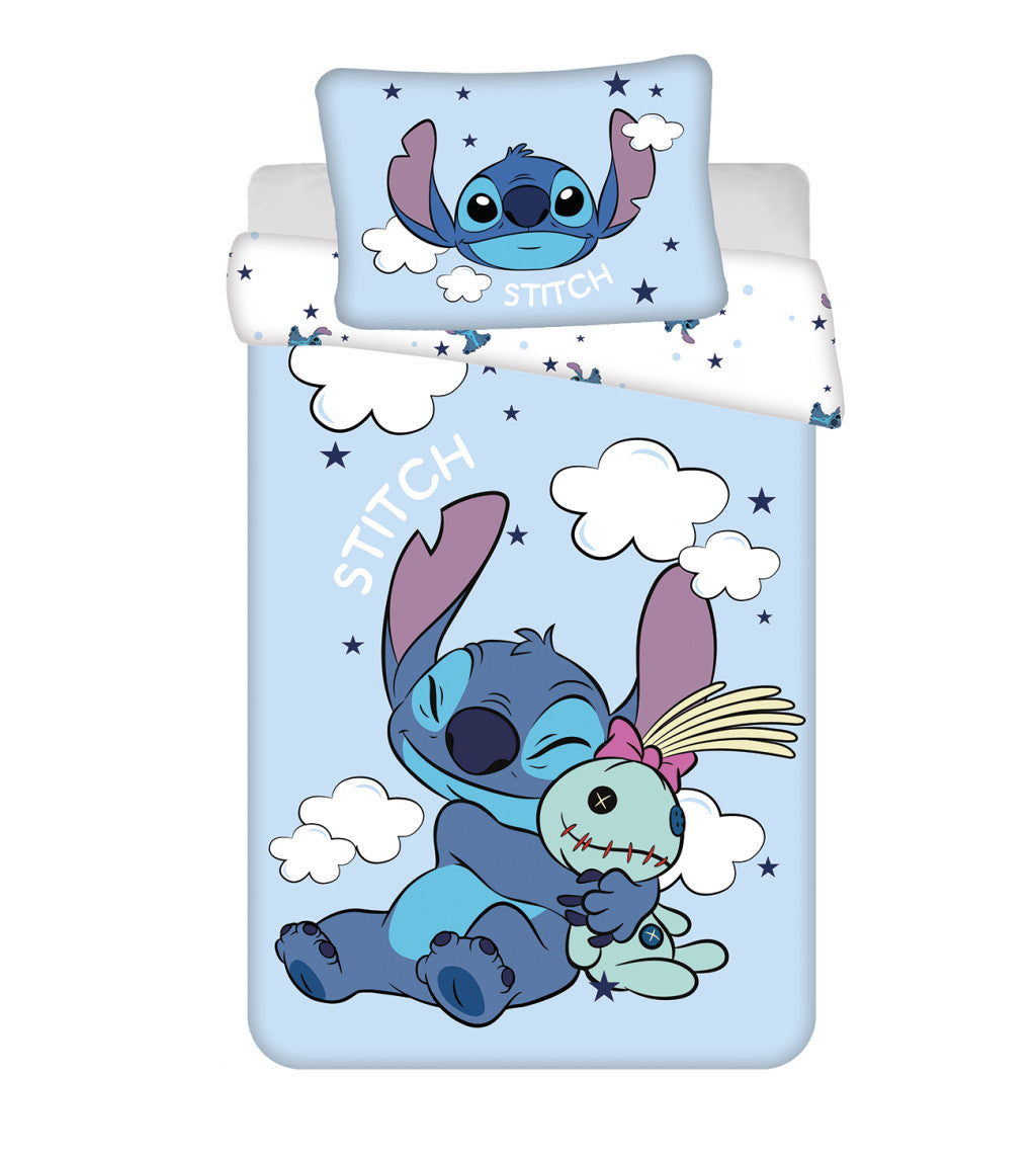Disney Lilo und Stitch Clouds Kinderbettwäsche 100×135 cm, 40×60 cm