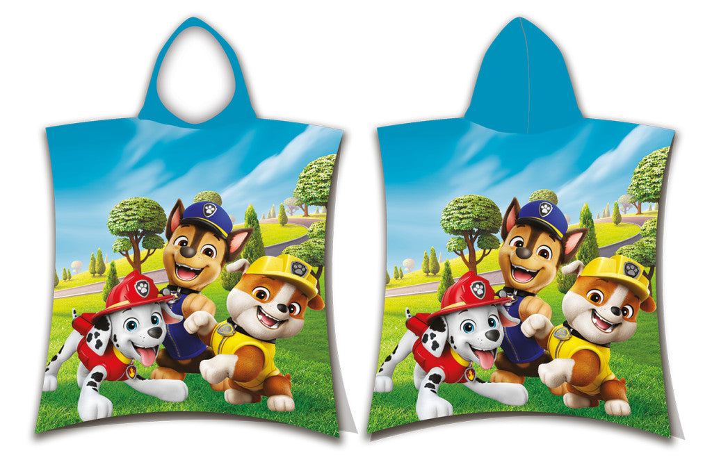 Paw Patrol Funny Day Strandtuch Poncho 50x115cm